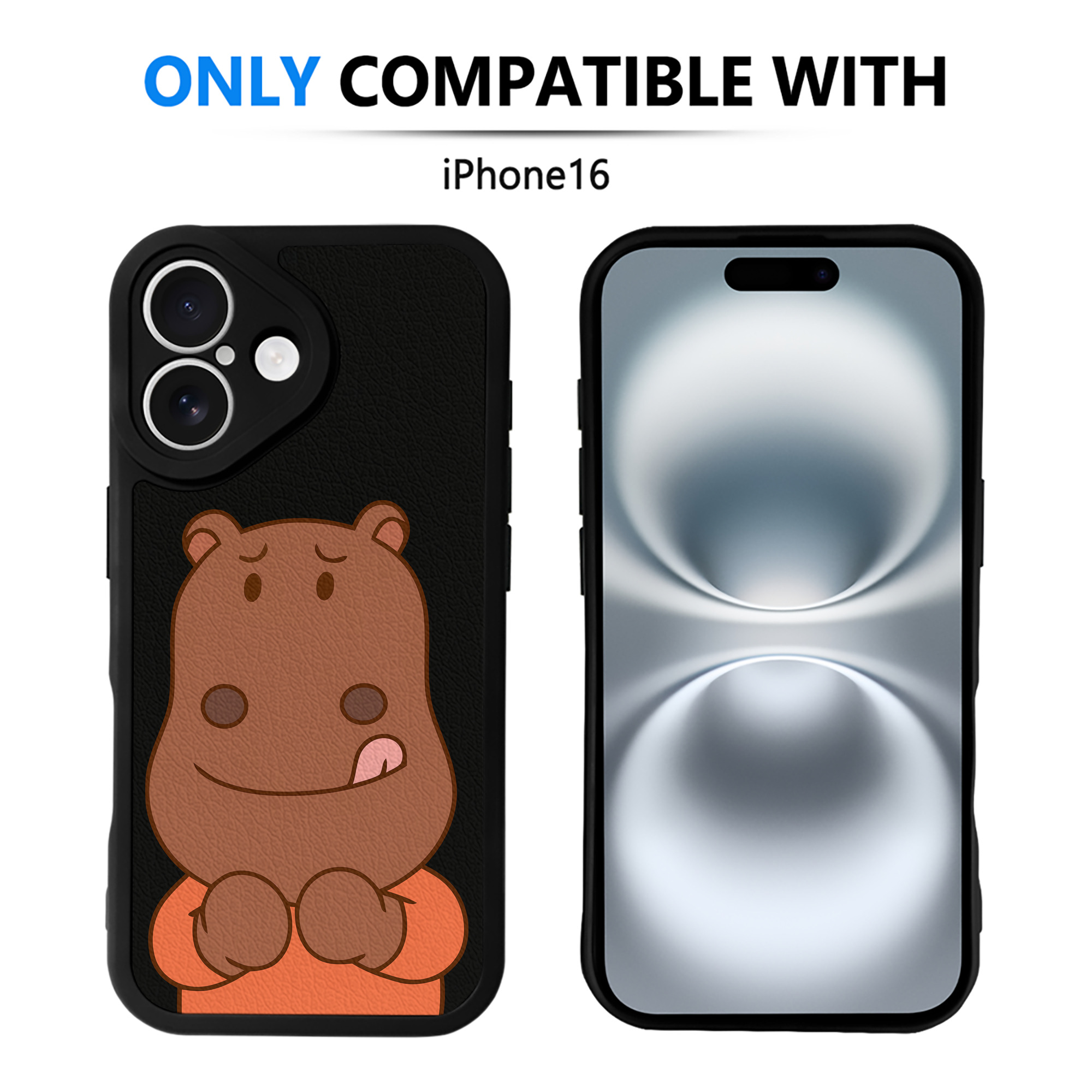 （画像用） アンパンマン Anpanman 【iPhone 16シリーズ対応】シリコンスマホケース（レザー調） 材質：シリコン